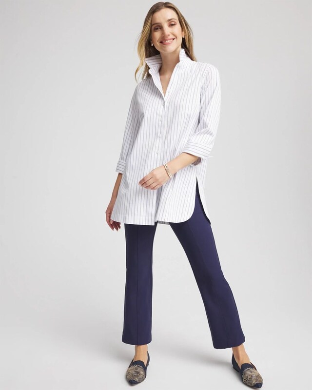 Lightweight Juliet Flared Ankle Pants - image 2
